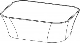 Lavabo TITAN Square, da appoggio