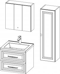 Vintage / composizione II / 60 + 35 cm