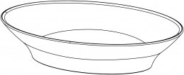 Umivaonik TITAN Oval, nadgradni